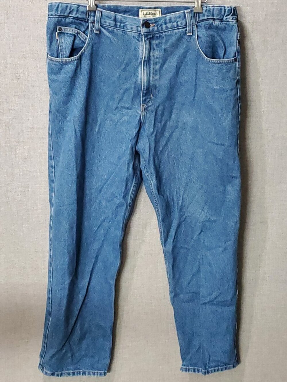 L.L. Bean Men's Double L Jeans 5 Pocket Natural Fit Hidden Comfort 38 x 30 Blue
